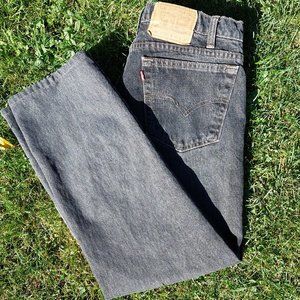 Vintage Black Levi's 505 Jeans Made in Canada 33x29